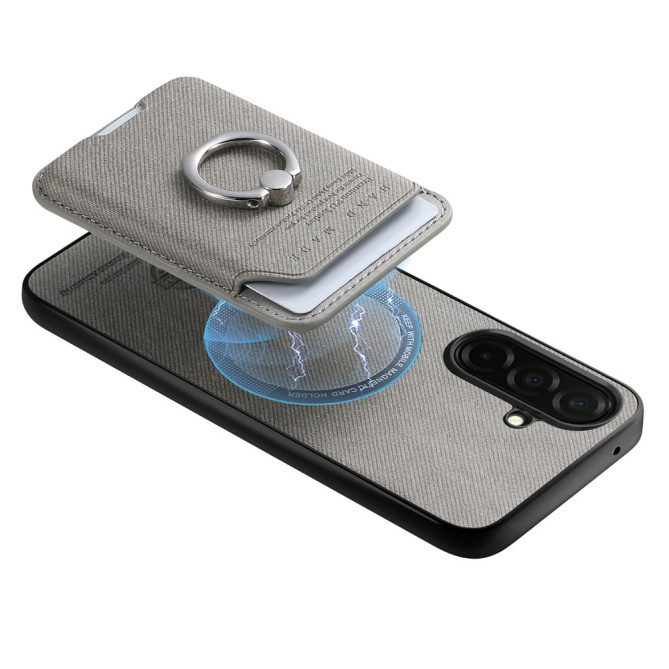 Coque Samsung Galaxy A37 Tissu avec Support ALBA