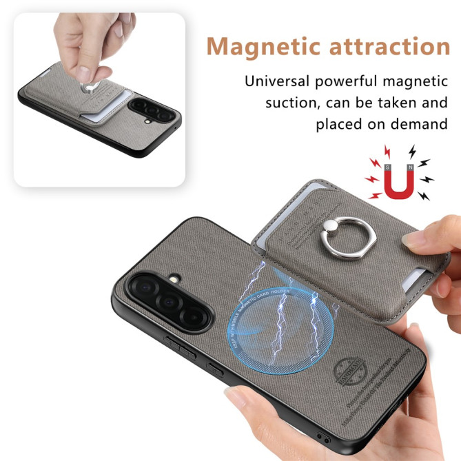 Coque Samsung Galaxy A37 Tissu avec Support ALBA