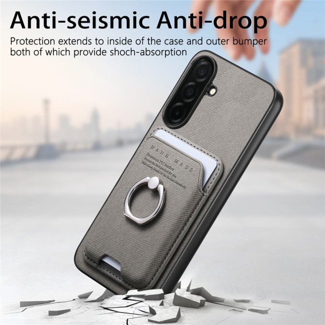 Coque Samsung Galaxy A37 Tissu avec Support ALBA