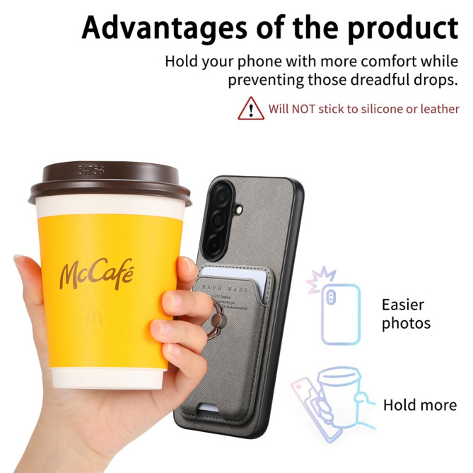 Coque Samsung Galaxy A37 Tissu avec Support ALBA