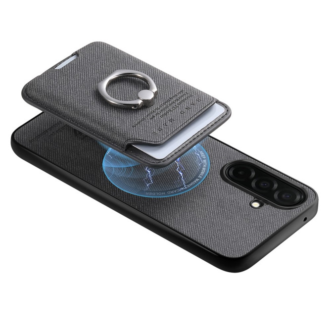 Coque Samsung Galaxy A37 Tissu avec Support ALBA