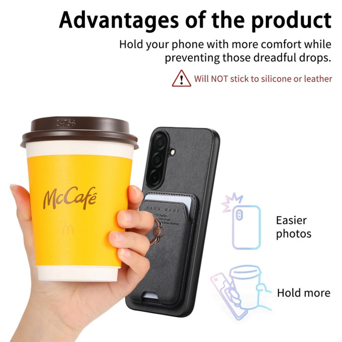 Coque Samsung Galaxy A37 Tissu avec Support ALBA