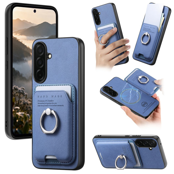 Coque Samsung Galaxy A37 Tissu avec Support ALBA