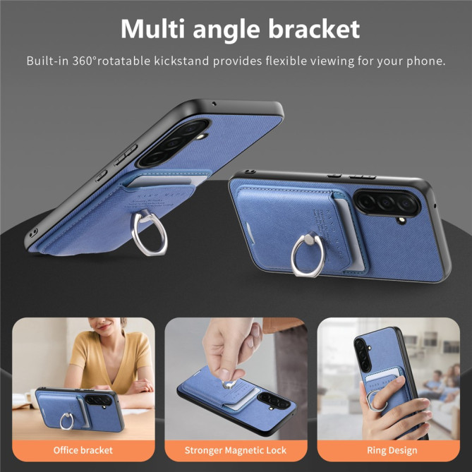 Coque Samsung Galaxy A37 Tissu avec Support ALBA