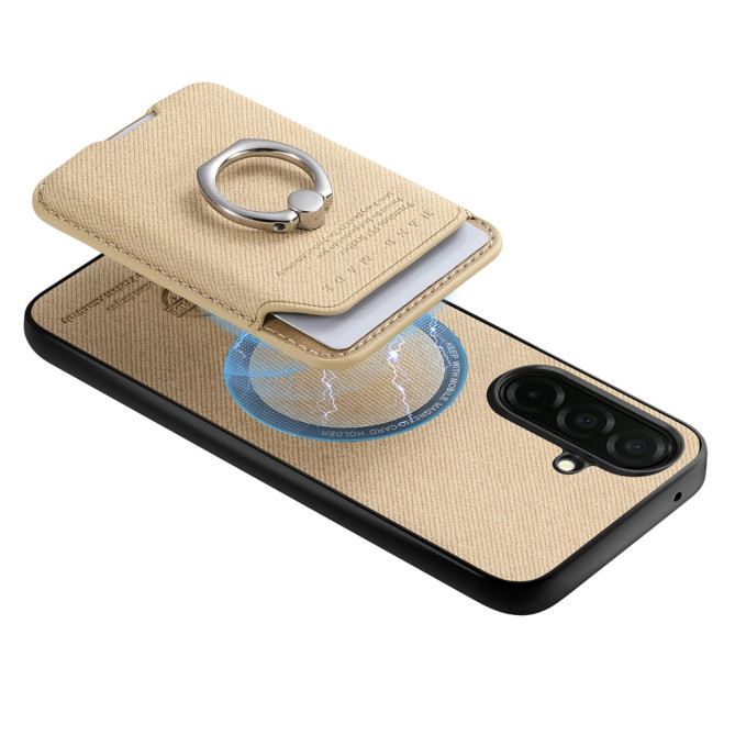 Coque Samsung Galaxy A37 Tissu avec Support ALBA