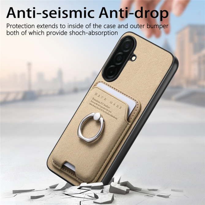 Coque Samsung Galaxy A37 Tissu avec Support ALBA