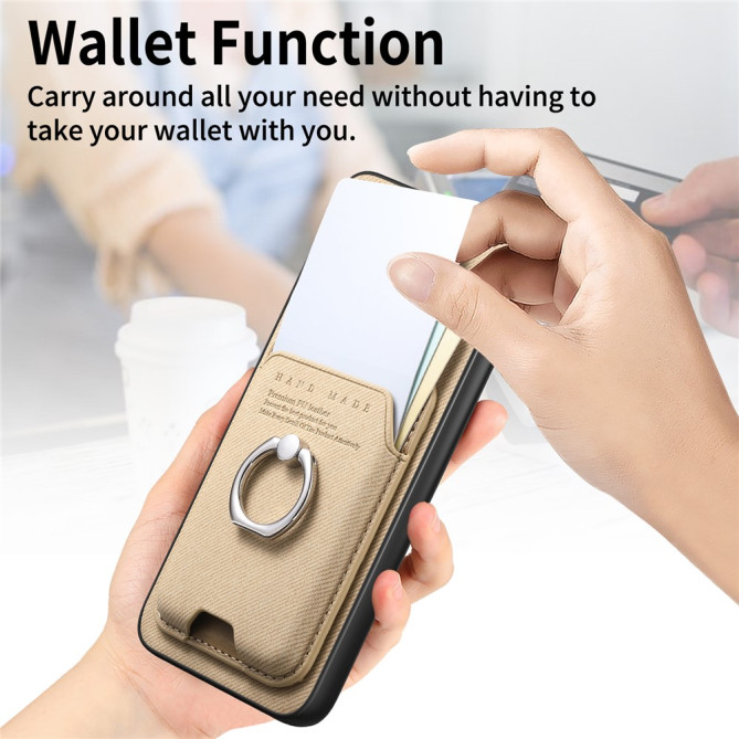 Coque Samsung Galaxy A37 Tissu avec Support ALBA