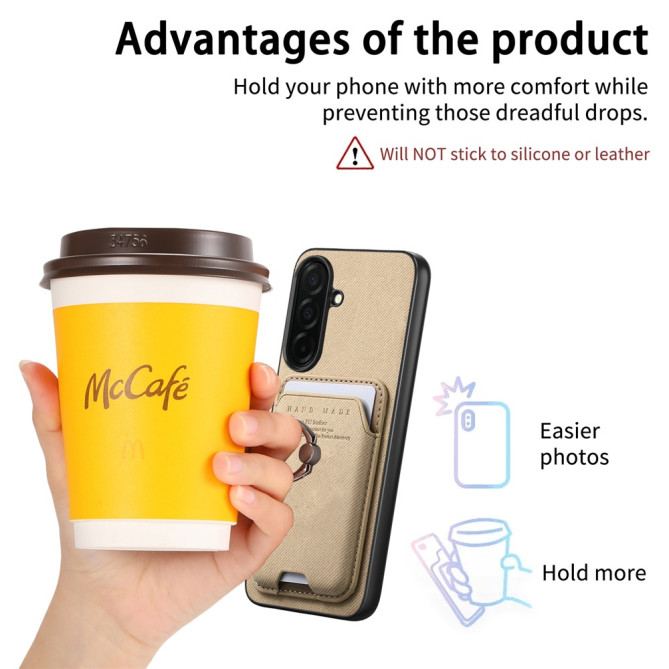 Coque Samsung Galaxy A37 Tissu avec Support ALBA