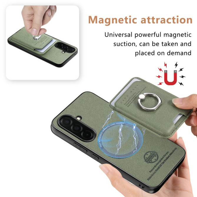 Coque Samsung Galaxy A37 Tissu avec Support ALBA