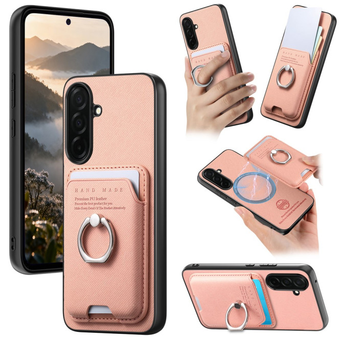 Coque Samsung Galaxy A37 Tissu avec Support ALBA