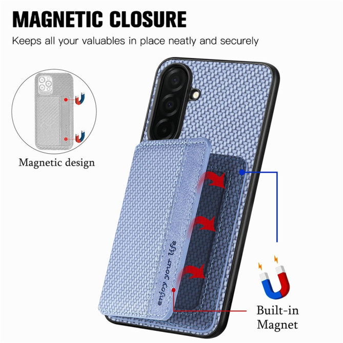 Housse Samsung Galaxy A37 Fibre de Carbone RFID