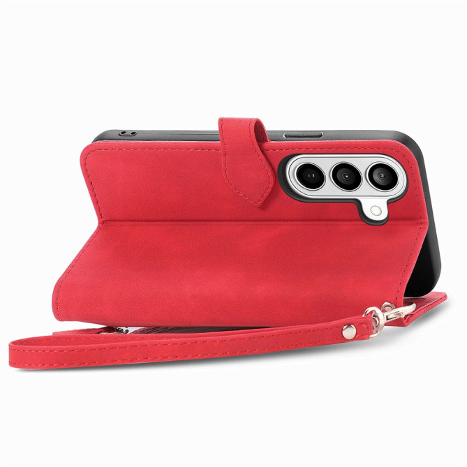 Housse Samsung Galaxy A37 Fleurs Fermeture Éclair