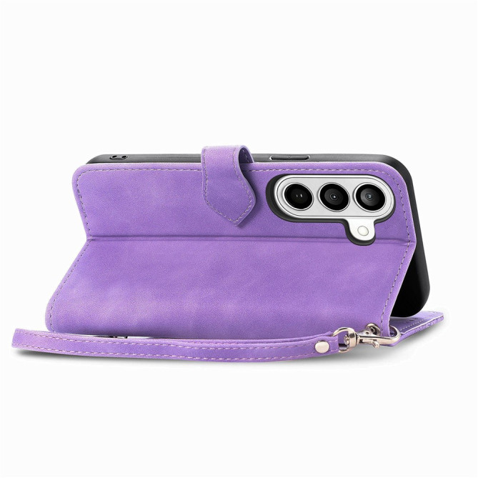 Housse Samsung Galaxy A37 Fleurs Fermeture Éclair