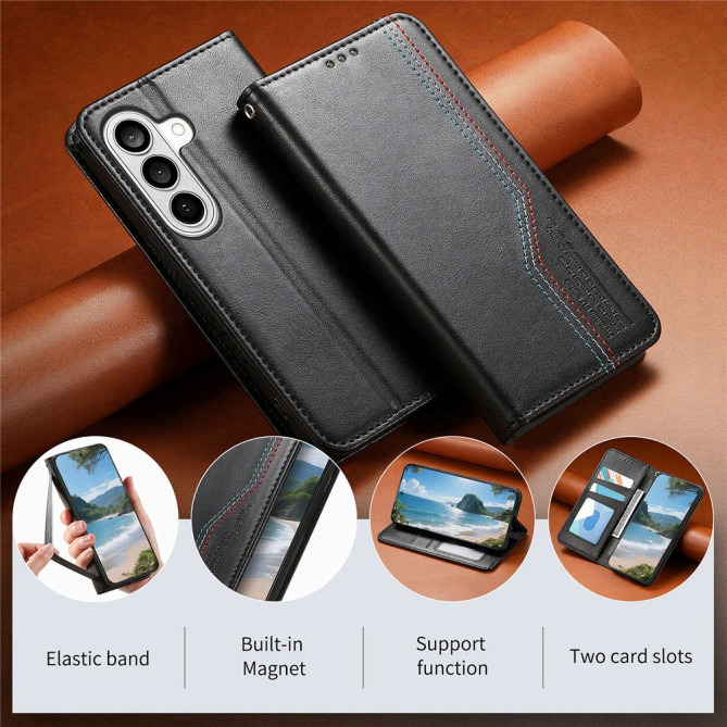 Housse Samsung Galaxy A37 Simili Cuir Coutures