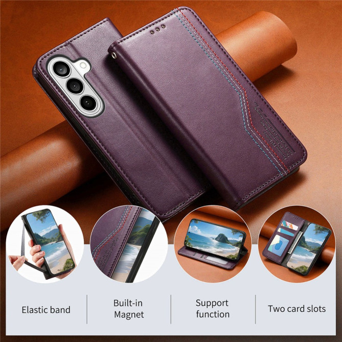 Housse Samsung Galaxy A37 Simili Cuir Coutures