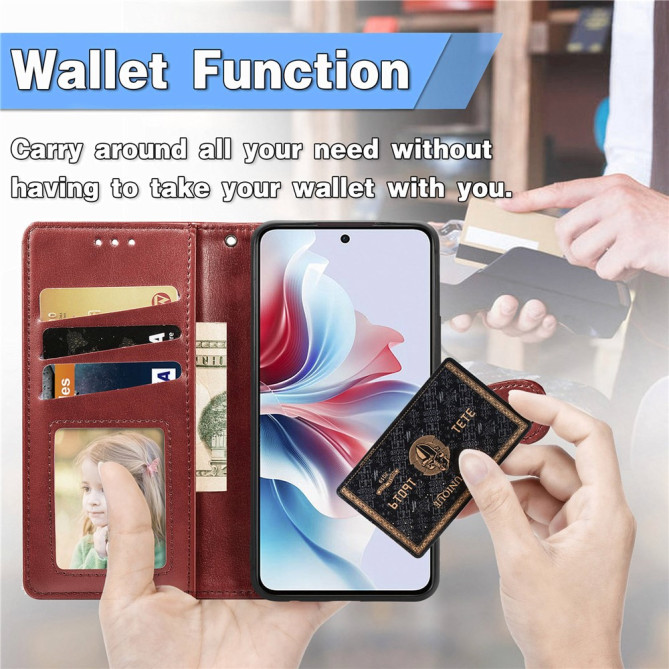 Housse Samsung Galaxy A37 Simili Cuir Support Dragonne HANA