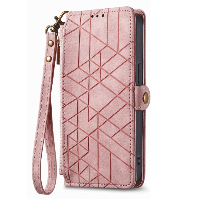 Housse Samsung Galaxy A37 Géométrique Fermeture Éclair