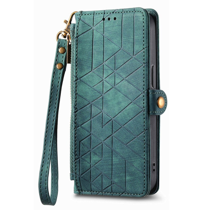 Housse Samsung Galaxy A37 Géométrique Fermeture Éclair