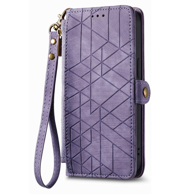 Housse Samsung Galaxy A37 Géométrique Fermeture Éclair