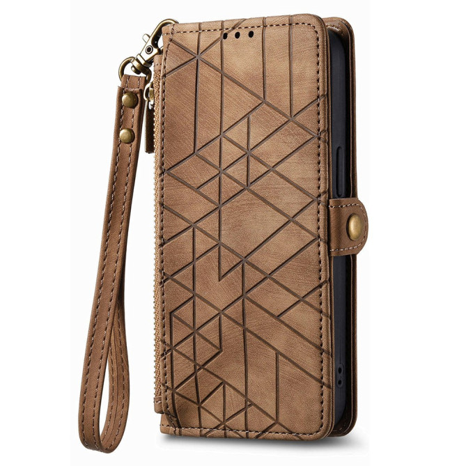 Housse Samsung Galaxy A37 Géométrique Fermeture Éclair