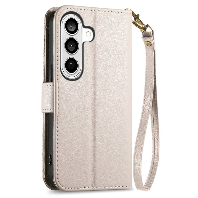 Housse Samsung Galaxy A37 Floral Fermeture Éclair