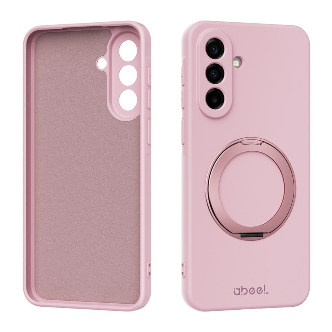 Coque Samsung Galaxy A37 ABEEL Toucher Soie Silicone Liquide avec Support