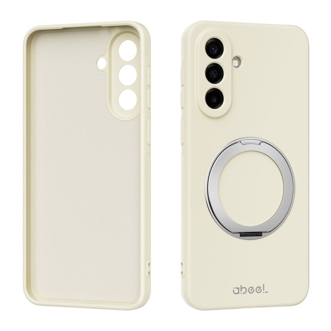 Coque Samsung Galaxy A37 ABEEL Toucher Soie Silicone Liquide avec Support