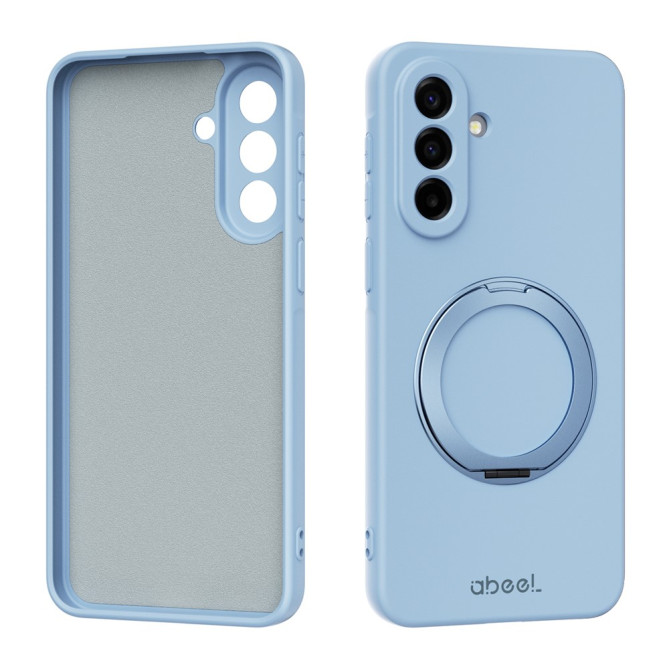 Coque Samsung Galaxy A37 ABEEL Toucher Soie Silicone Liquide avec Support