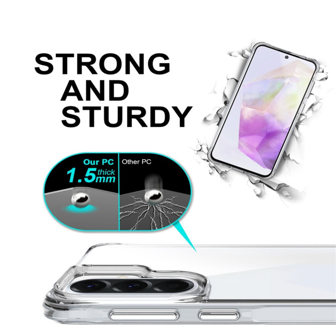 Coque Samsung Galaxy A37 TPU + PC Transparente CARA