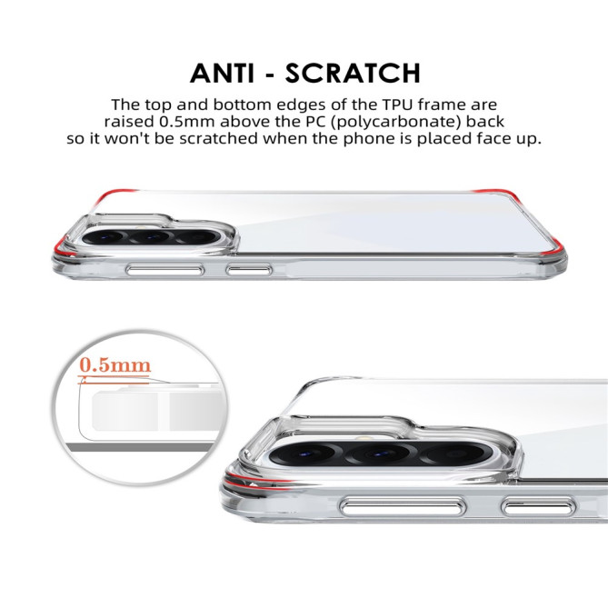 Coque Samsung Galaxy A37 TPU + PC Transparente CARA