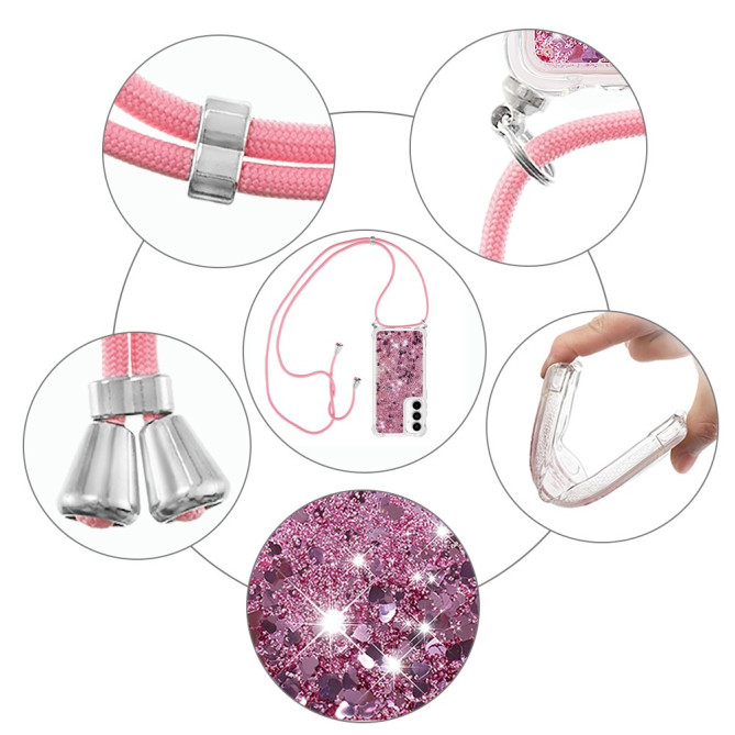 Coque Samsung Galaxy A37 Cœur Rose Doré