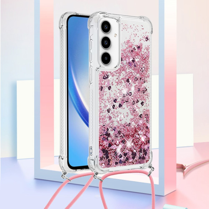 Coque Samsung Galaxy A37 Cœur Rose Doré