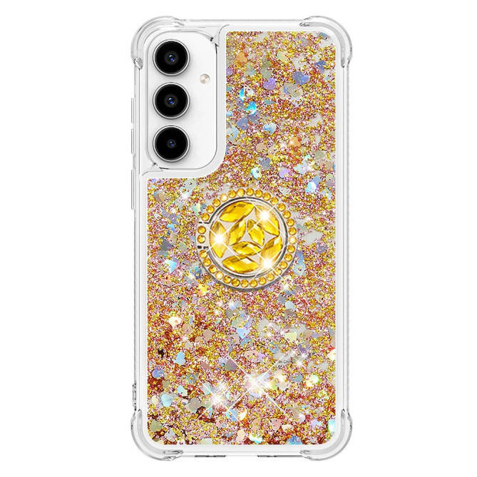 Coque Samsung Galaxy A37 Cœur Doré avec Support