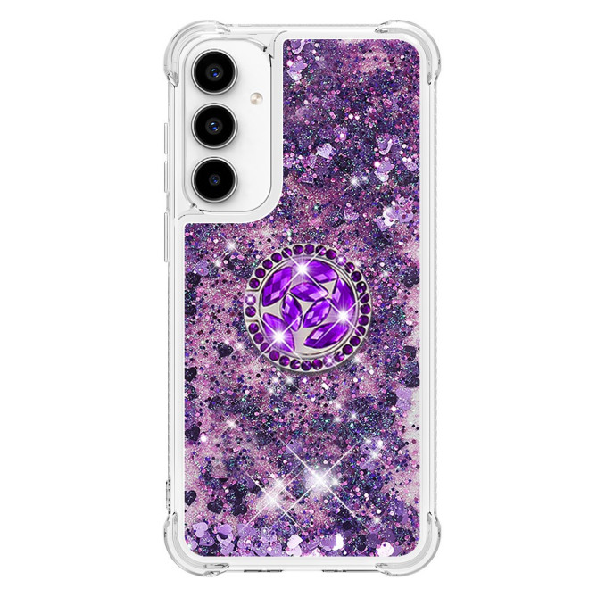 Coque Samsung Galaxy A37 Cœur Violet Foncé avec Support