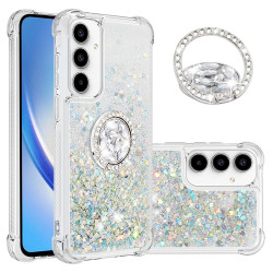 Coque Samsung Galaxy A37 Cœur Argent avec Support