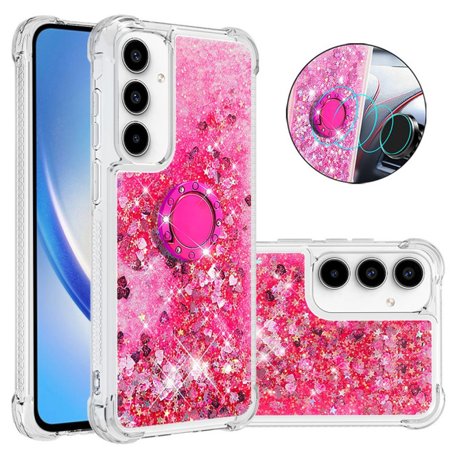 Coque Samsung Galaxy A37 Cœur Rose avec Support