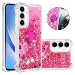 Coque Samsung Galaxy A37 Cœur Rose avec Support