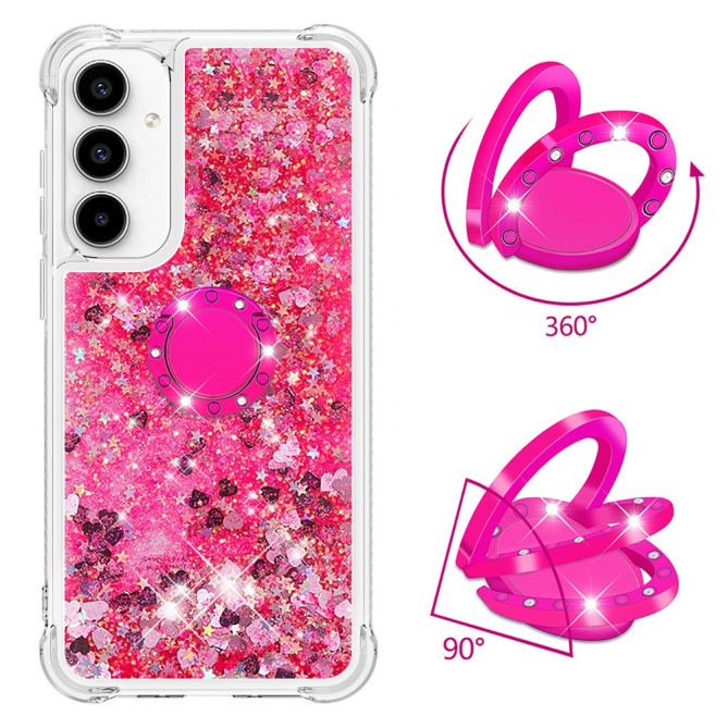 Coque Samsung Galaxy A37 Cœur Rose avec Support