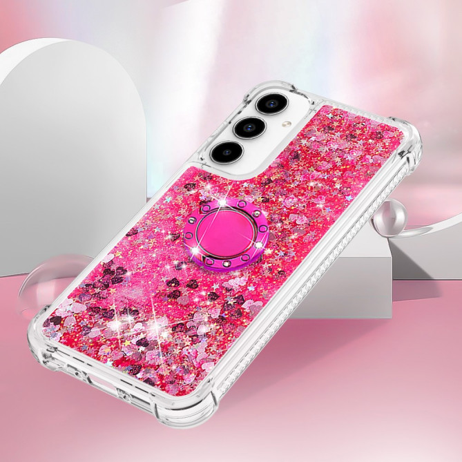 Coque Samsung Galaxy A37 Cœur Rose avec Support