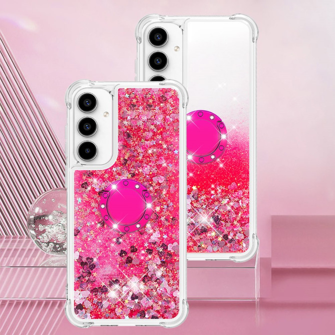 Coque Samsung Galaxy A37 Cœur Rose avec Support