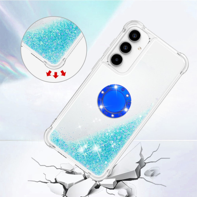 Coque Samsung Galaxy A37 Étoile Bleu avec Support