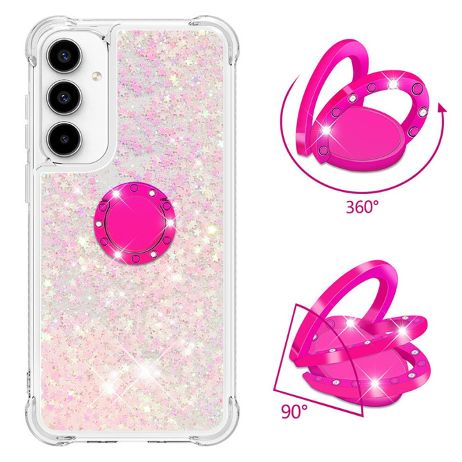 Coque Samsung Galaxy A37 Étoile Rose avec Support