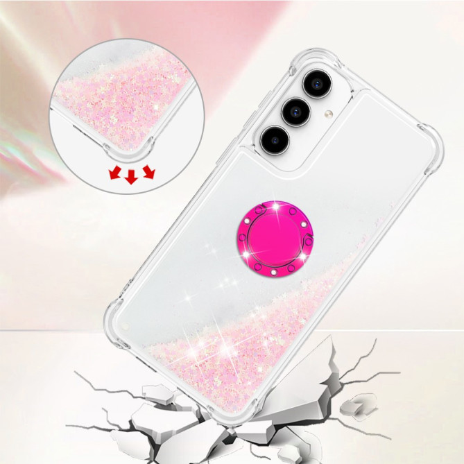 Coque Samsung Galaxy A37 Étoile Rose avec Support