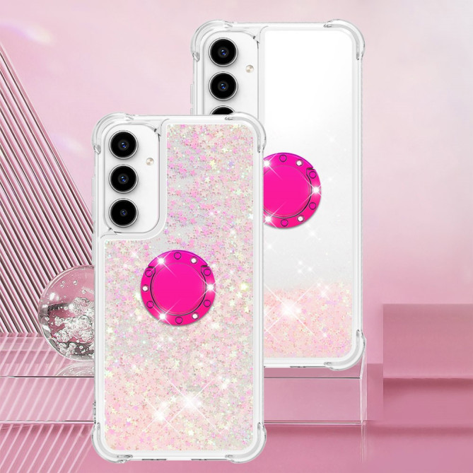 Coque Samsung Galaxy A37 Étoile Rose avec Support