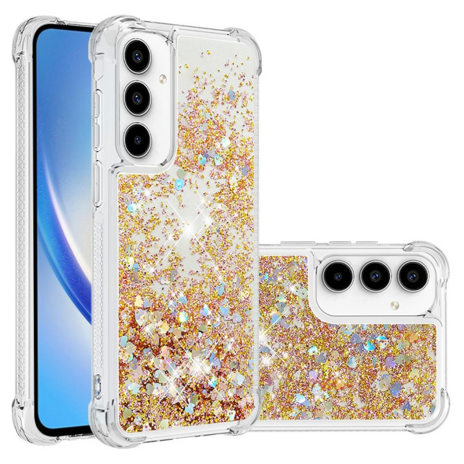 Coque Samsung Galaxy A37 Cœur Doré Anti-Chocs
