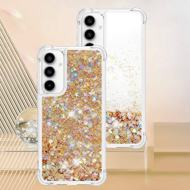 Coque Samsung Galaxy A37 Cœur Doré Anti-Chocs