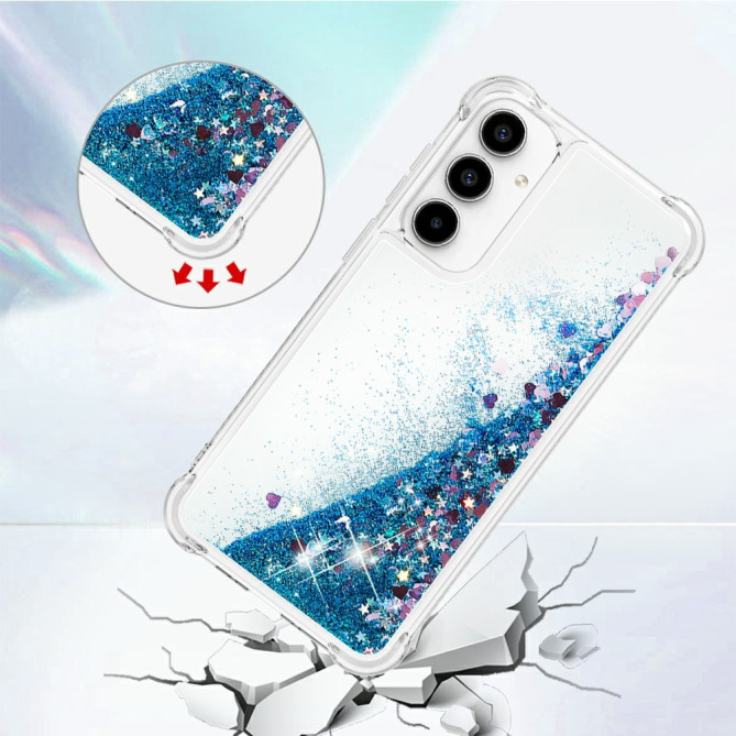 Coque Samsung Galaxy A37 Cœur Bleu Anti-Chocs