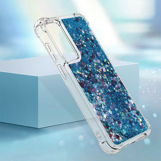 Coque Samsung Galaxy A37 Cœur Bleu Anti-Chocs