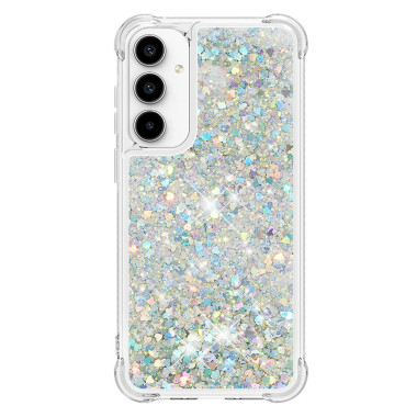 Coque Samsung Galaxy A37 Cœur Argent Anti-Chocs