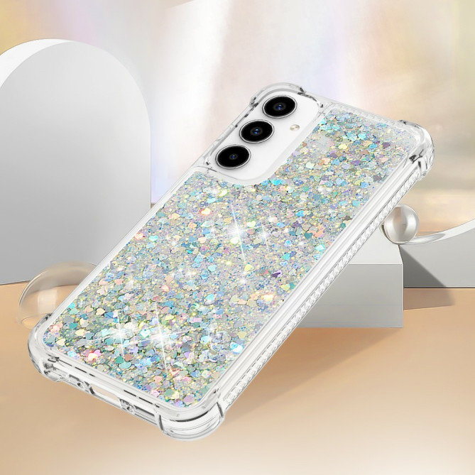 Coque Samsung Galaxy A37 Cœur Argent Anti-Chocs
